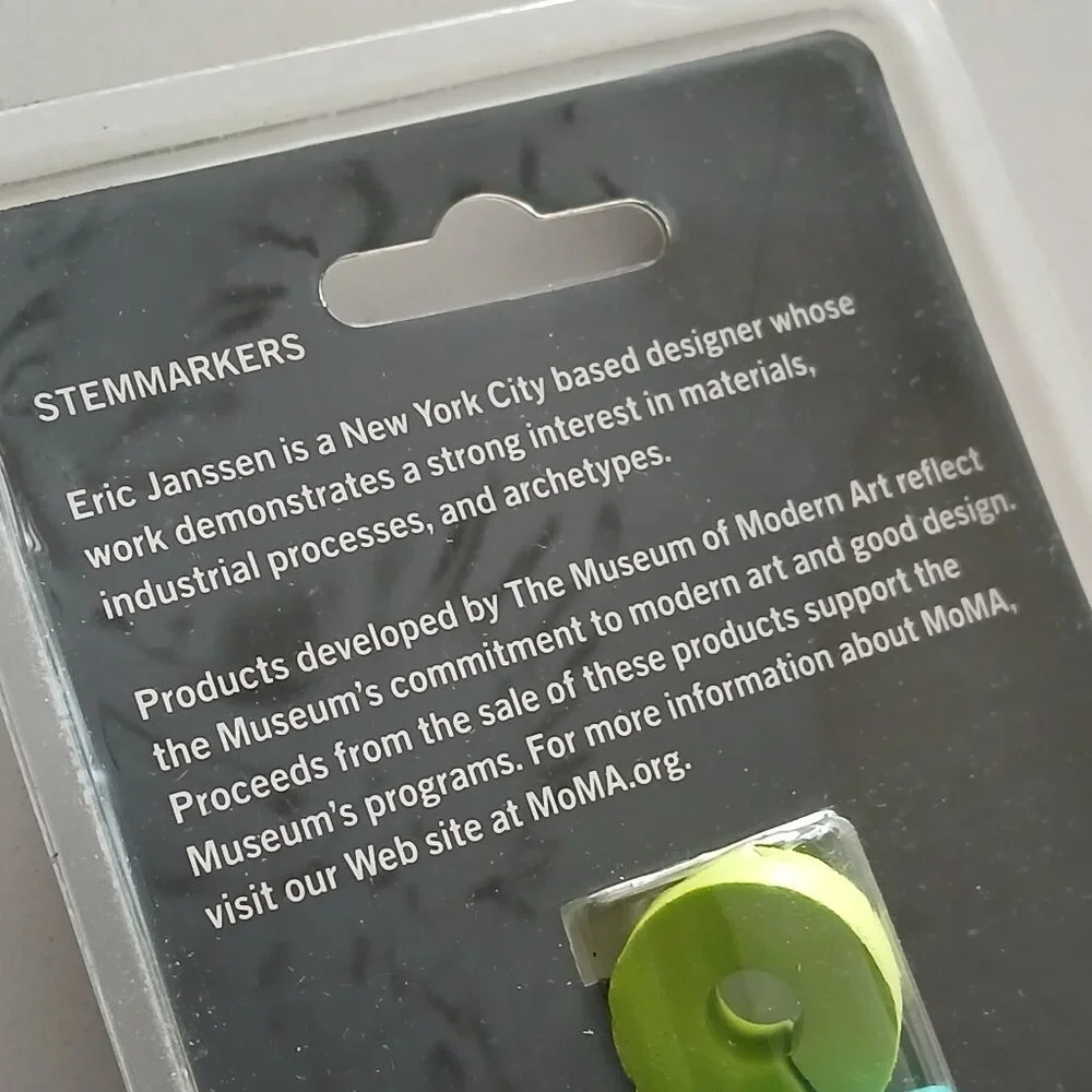 MOMA by Eric Jansen - Stem markers for wine glasses - NEW